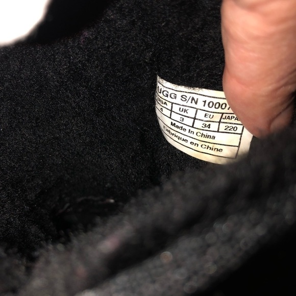 UGG Australia Glitter Sheepskin Mid Calf Boots Sz 4 - Picture 8 of 8